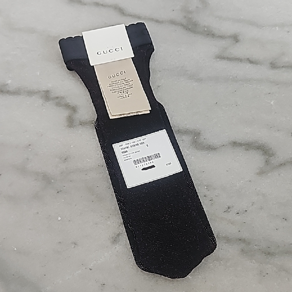 Gucci GG Logo Fishnet Socks